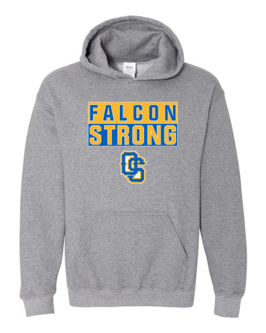 Olathe South Falcons OS Script Strong #1 Men's Hoodie
