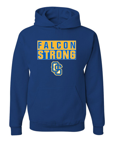 Olathe South Falcons OS Script Strong #1 Men's Premium Hoodie