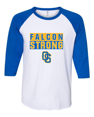 Olathe South Falcons OS Script Strong #1 Men's Baseball T-Shirt