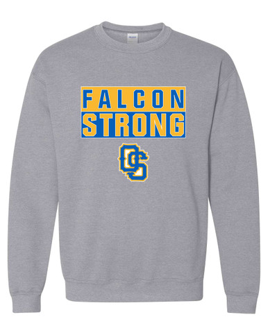 Olathe South Falcons OS Script Strong #1 Men's Sweatshirt