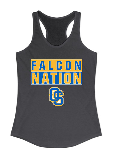 Olathe South Falcons OS Script Nation #1 Women's Tank Top