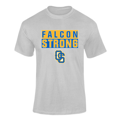 Olathe South Falcons OS Script Strong #1 Men's Premium SS T-Shirt