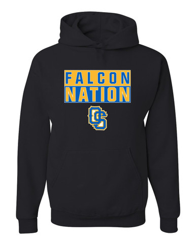 Olathe South Falcons OS Script Nation #1 Men's Premium Hoodie