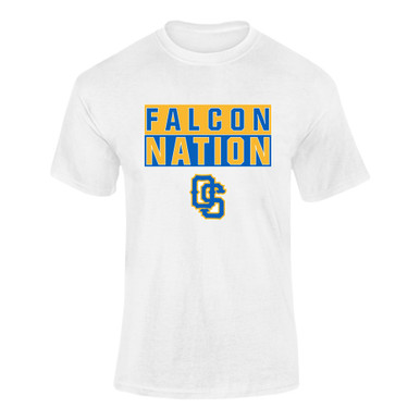Olathe South Falcons OS Script Nation #1 Men's Premium SS T-Shirt