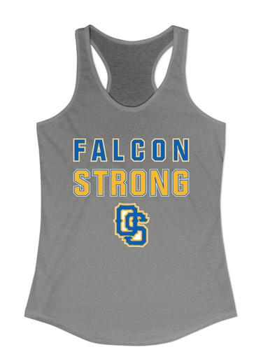 Olathe South Falcons OS Script Strong #2 Women's Tank Top