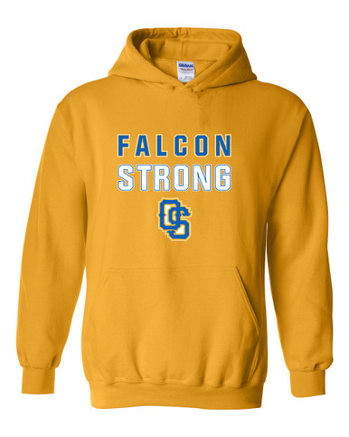 Olathe South Falcons OS Script Strong #2 Men's Hoodie