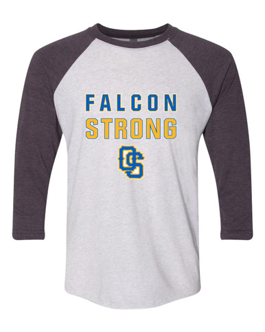 Olathe South Falcons OS Script Strong #2 Men's Baseball T-Shirt