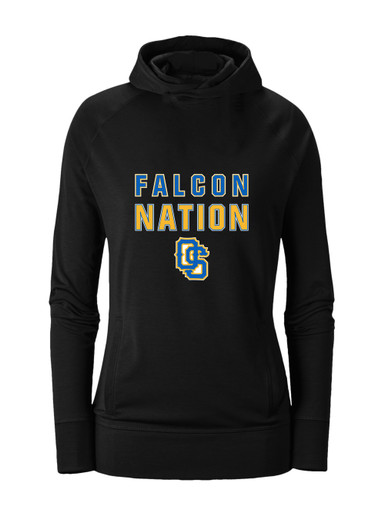 Olathe South Falcons OS Script Nation #2 Women's Hoodie