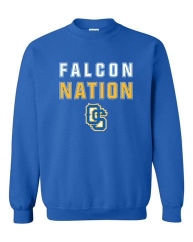 Olathe South Falcons OS Script Nation #2 Men's Sweatshirt
