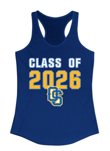 Olathe South Falcons OS Script Class of 2026 Women's Tank Top