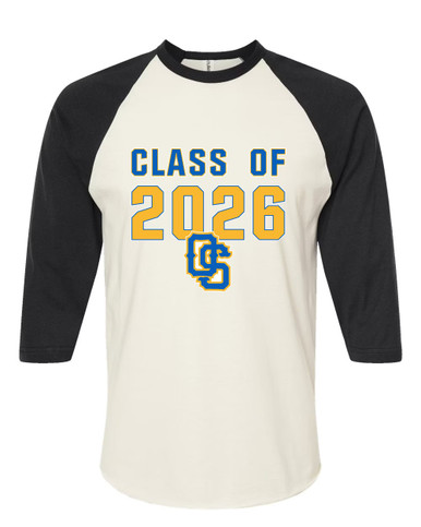 Olathe South Falcons OS Script Class of 2026 Men's Baseball T-Shirt