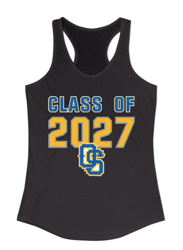 Olathe South Falcons OS Script Class of 2027 Women's Tank Top