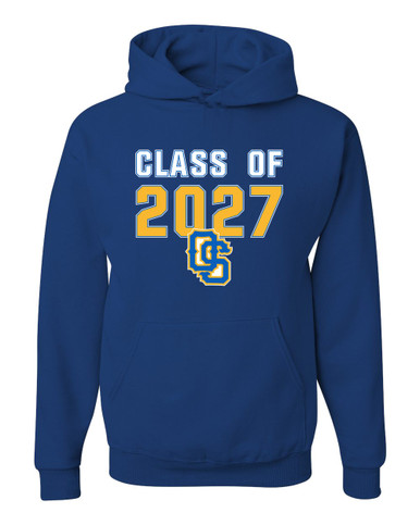 Olathe South Falcons OS Script Class of 2027 Men's Premium Hoodie