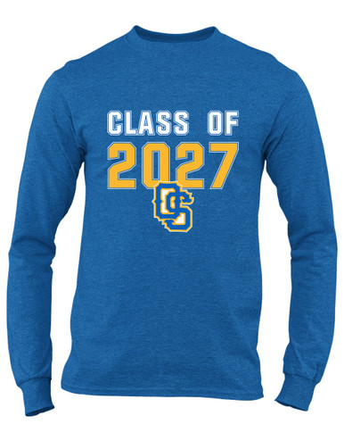 Olathe South Falcons OS Script Class of 2027 Men's Premium LS T-Shirt