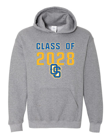 Olathe South Falcons OS Script Class of 2028 Men's Hoodie