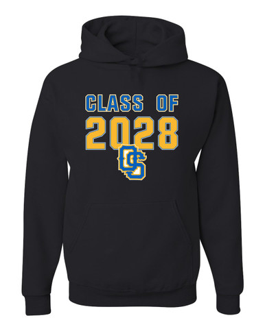 Olathe South Falcons OS Script Class of 2028 Men's Premium Hoodie