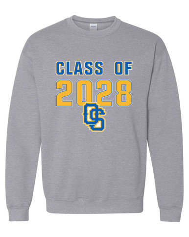 Olathe South Falcons OS Script Class of 2028 Men's Sweatshirt