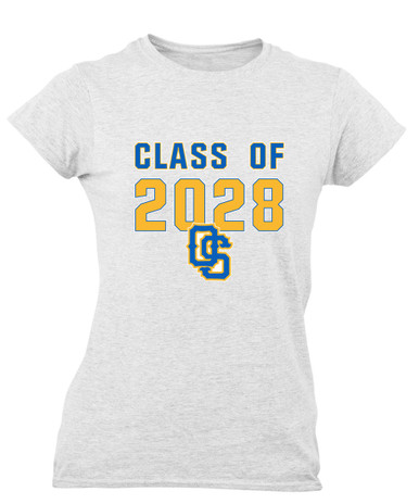 Olathe South Falcons OS Script Class of 2028 Women's Premium SS T-Shirt