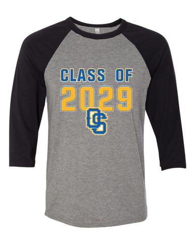 Olathe South Falcons OS Script Class of 2029 Women's Baseball T-Shirt