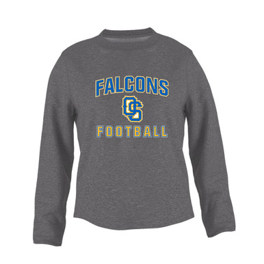 Olathe South Falcons OS Script Football #1 Women's Sweatshirt