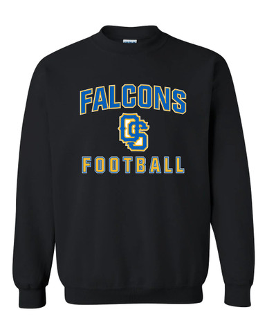 Olathe South Falcons OS Script Football #1 Men's Sweatshirt