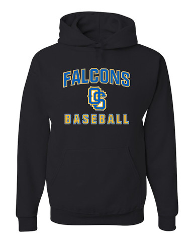 Olathe South Falcons OS Script Baseball #1 Men's Premium Hoodie