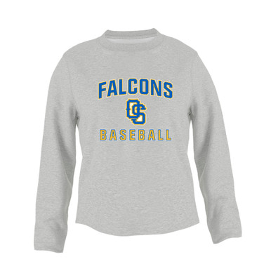 Olathe South Falcons OS Script Baseball #1 Women's Sweatshirt