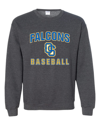 Olathe South Falcons OS Script Baseball #1 Men's Sweatshirt