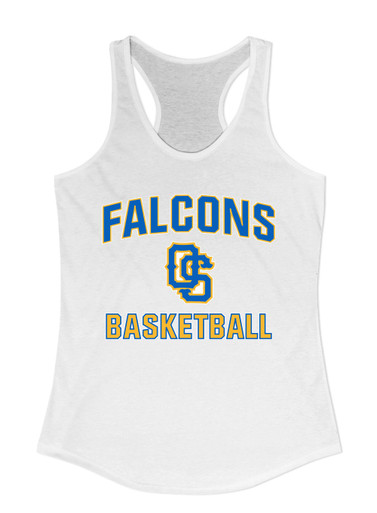Olathe South Falcons OS Script Basketball #1 Women's Tank Top
