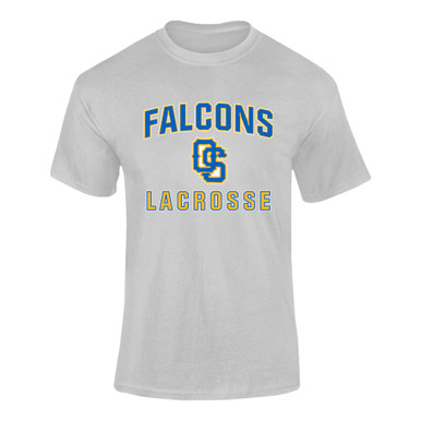 Olathe South Falcons OS Script Lacrosse Men's SS T-Shirt