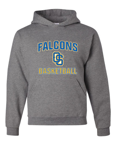 Olathe South Falcons OS Script Basketball #1 Men's Premium Hoodie