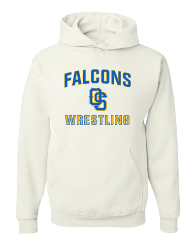 Olathe South Falcons OS Script Wrestling Men's Premium Hoodie