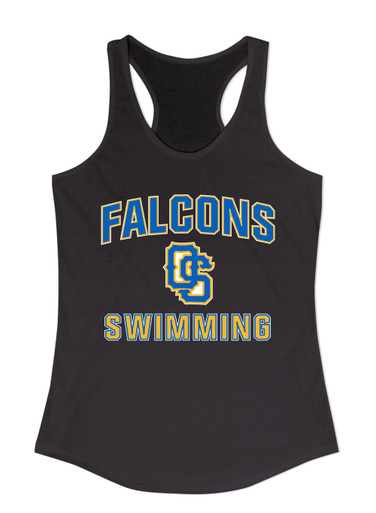 Olathe South Falcons OS Script Swimming Women's Tank Top