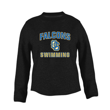 Olathe South Falcons OS Script Swimming Women's Sweatshirt
