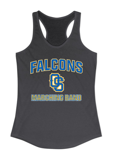 Olathe South Falcons OS Script Marching Band Women's Tank Top