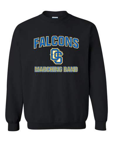 Olathe South Falcons OS Script Marching Band Men's Sweatshirt