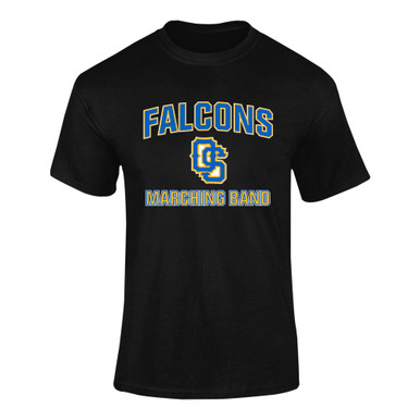 Olathe South Falcons OS Script Marching Band Men's Premium SS T-Shirt