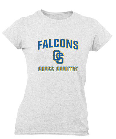 Olathe South Falcons OS Script Cross Country Women's SS T-Shirt