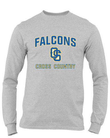 Olathe South Falcons OS Script Cross Country Men's LS T-Shirt