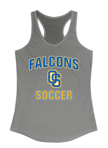 Olathe South Falcons OS Script Soccer #1 Women's Tank Top