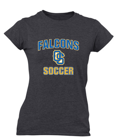 Olathe South Falcons OS Script Soccer #1 Women's SS T-Shirt