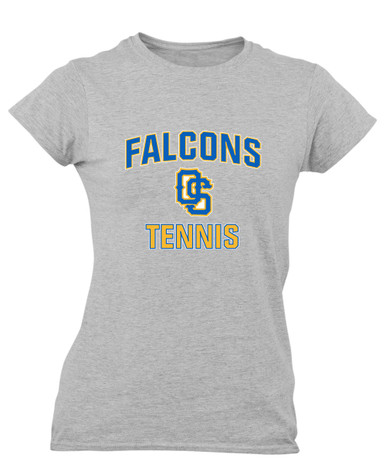 Olathe South Falcons OS Script Tennis Women's Premium SS T-Shirt