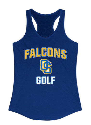 Olathe South Falcons OS Script Golf Women's Tank Top