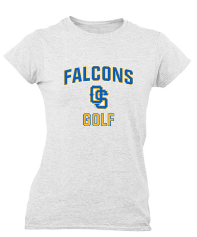 Olathe South Falcons OS Script Golf Women's SS T-Shirt