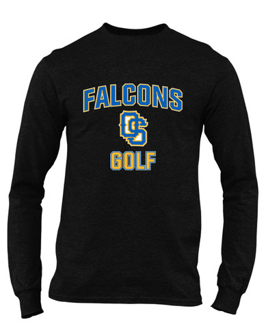 Olathe South Falcons OS Script Golf Men's Premium LS T-Shirt