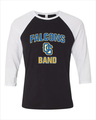 Olathe South Falcons OS Script Band # 1 Women's Baseball T-Shirt