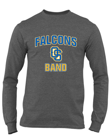 Olathe South Falcons OS Script Band # 1 Men's Premium LS T-Shirt