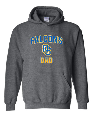 Olathe South Falcons OS Script Dad Men's Hoodie