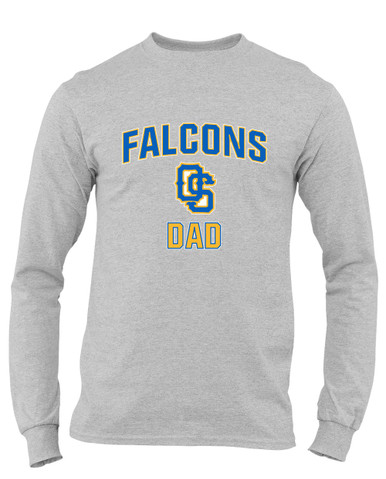 Olathe South Falcons OS Script Dad Men's Premium LS T-Shirt