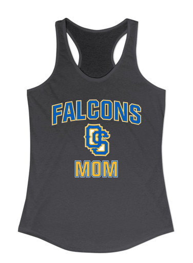 Olathe South Falcons OS Script Mom Women's Tank Top